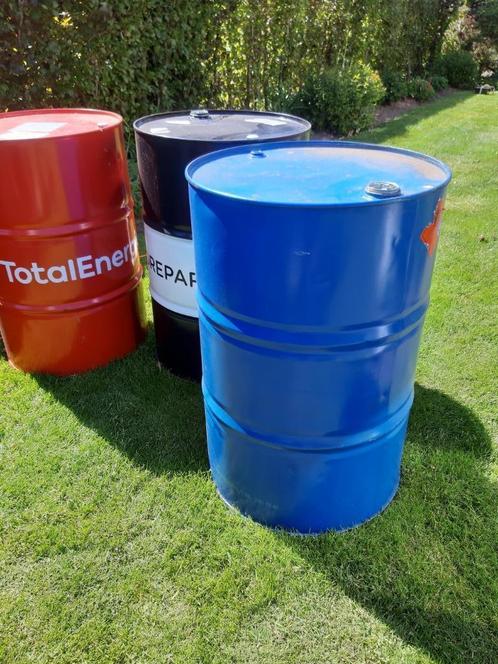 ijzeren vat, ijzeren ton, bbq, vuurkorf 200 l, Tuin en Terras, Houtskoolbarbecues, Ophalen