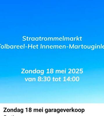 Garageverkoop Brasschaat, Diversen, Ophalen