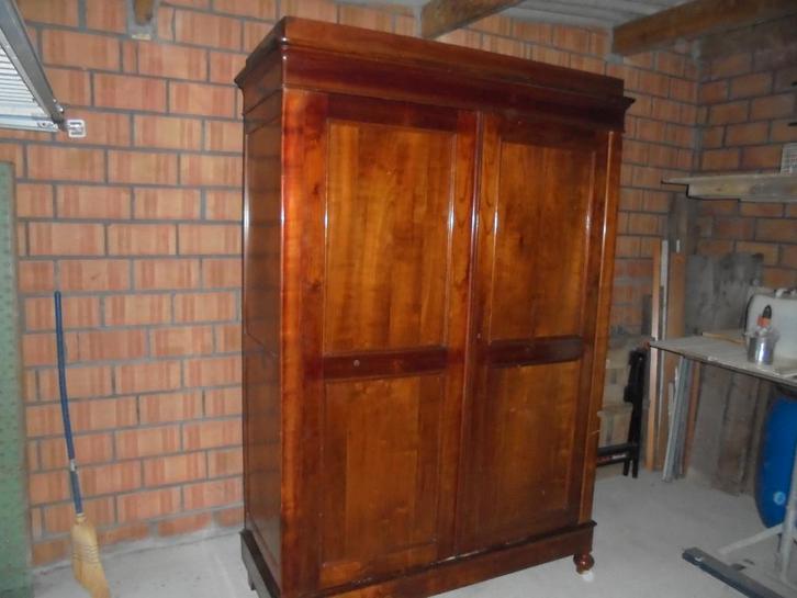 antieke kleerkast, Huis en Inrichting, Kasten | Kleerkasten, Gebruikt, 200 cm of meer, 150 tot 200 cm, 50 tot 75 cm, Overige houtsoorten