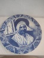 Planche de Delft magnifiquement peinte à la main/diamètre 38, Antiquités & Art, Enlèvement ou Envoi