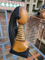 Vintage Afrikaans houten borstbeeld, Antiek en Kunst, Kunst | Beelden en Houtsnijwerken, Ophalen of Verzenden