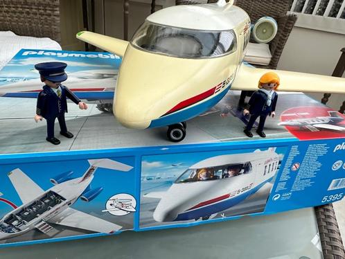Leuk Playmobil vliegtuig met piloot en stewardess, Kinderen en Baby's, Speelgoed | Playmobil, Gebruikt, Complete set, Ophalen of Verzenden