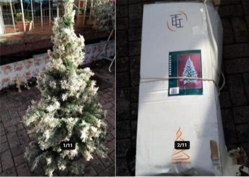 Lot voor Kerst : boom; lichtslingers, beren, enz...., Diversen, Kerst, Gebruikt, Ophalen of Verzenden
