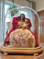 Glazen stolp met waxen beeld, Huis en Inrichting, Woonaccessoires | Stolpen, Ophalen, Gebruikt