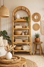 Prachtig vintage rotan etagère, Enlèvement ou Envoi, Utilisé