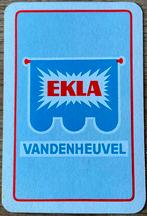 EKLA/VANDENHEUVEL/speelkaart, Verzamelen, Ophalen of Verzenden, Zo goed als nieuw, Gebruiksvoorwerp
