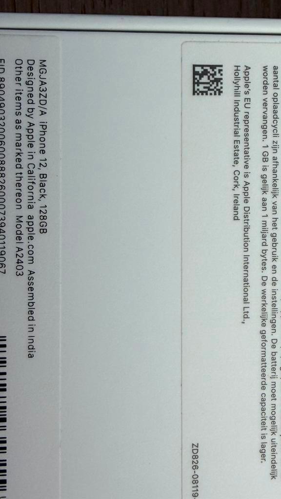 Apple iPhone 12, Télécoms, Téléphonie mobile | Apple iPhone, 128 GB, iPhone 12, Noir, Enlèvement