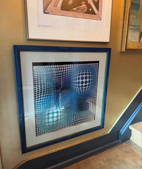 Kunstwerk vasarely, Antiek en Kunst, Kunst | Litho's en Zeefdrukken, Ophalen