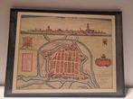Oude stadskaart Nieuwpoort met kader, Antiek en Kunst, Ophalen
