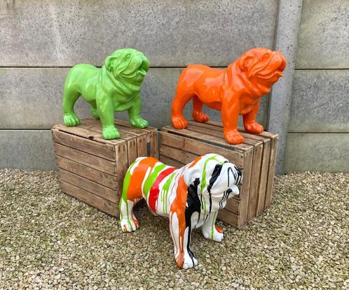 Tuinbeeld Engelse Bulldog laatste stuks!!! Spotprijs!, Tuin en Terras, Tuinbeelden, Nieuw, Dierenbeeld, Overige materialen, Ophalen