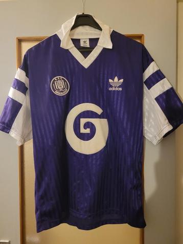 Maillot vintage RSC Anderlecht 90 - 91, Taille XL, Enlèvement ou Envoi, Comme neuf, Maillot