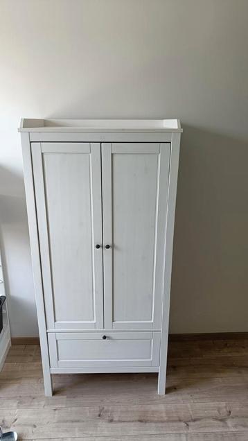Witte kleerkast kinderkleding 80x50x171 (Sundvik) beschikbaar voor biedingen