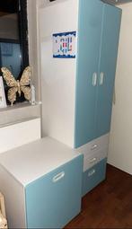 Blauwe en witte kledingkast van IKEA, 50 tot 70 cm, Kast, 105 cm of meer, Minder dan 75 cm