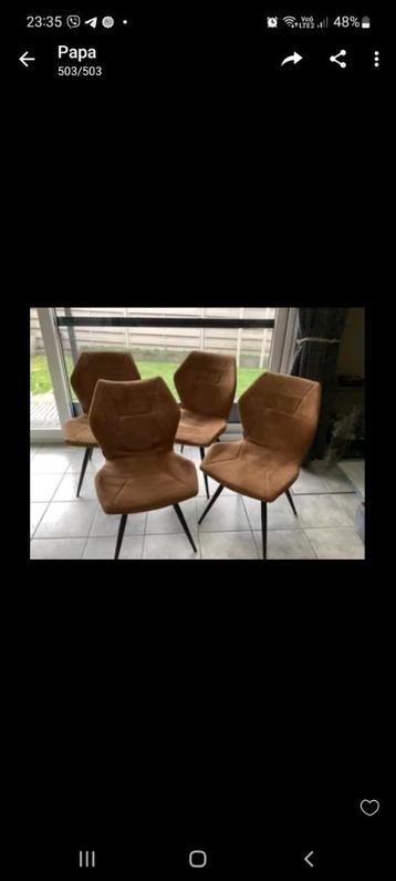 4 moderne stoelen