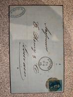 Leopold 1, perforation 12 1/2, sur la couverture avec tampon, Enlèvement ou Envoi