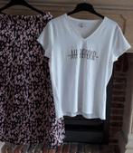 Bel&Bo-jupe-imprimé noir-taille 36 + t-shirt blanc taille XL, Vêtements | Femmes, Jupes, Taille 36 (S), Bel & Bo, Comme neuf, Sous le genou