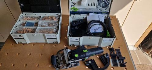 Festool DF500q-set met extra systainer met dominos, Doe-het-zelf en Bouw, Gereedschap | Freesmachines, Zo goed als nieuw, Ophalen of Verzenden