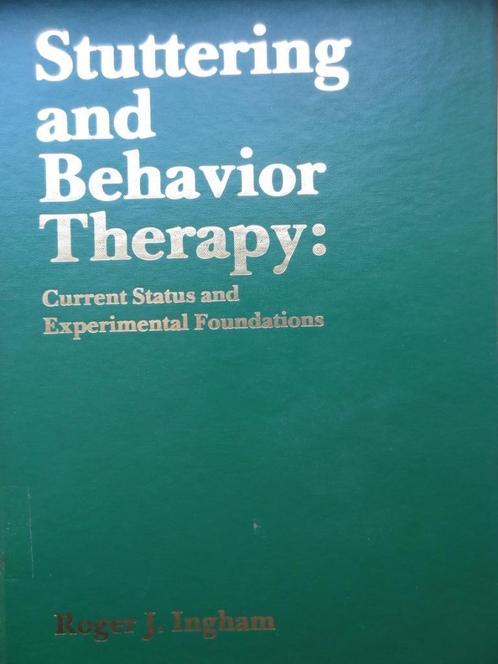 Stuttering and Behavior Therapy / Ingham, Boeken, Psychologie, Zo goed als nieuw, Overige onderwerpen, Ophalen