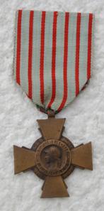 Medaille, Frankrijk, Croix du Combattant 14-18 en 40-45, Ophalen of Verzenden, Landmacht, Lintje, Medaille of Wings