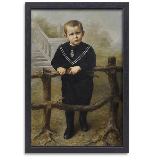 Portrait d'un petit garçon - Piet Mondrian toile + ballon, Maison & Meubles, Accessoires pour la Maison | Décorations murale, Neuf