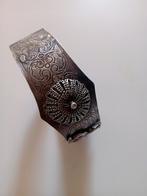 Schitterende oosterse stijve armband van verzilverd metaal 1, Ophalen of Verzenden, Zilver, Zilver