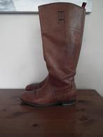 Leren laarzen voor dames. Schoenmaat 41 (Tommy Hilfiger), Hoge laarzen, Tommy Hilfinger, Bruin, Verzenden