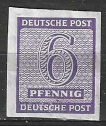 Duitsland West Saxen 1945 - Yvert 10 - 6 Pf. Ongetand (PF) beschikbaar voor biedingen