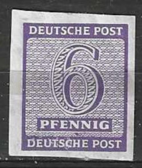 Duitsland West Saxen 1945 - Yvert 10 - 6 Pf. Ongetand (PF), Postzegels en Munten, Postzegels | Europa | Duitsland, Postfris, Verzenden