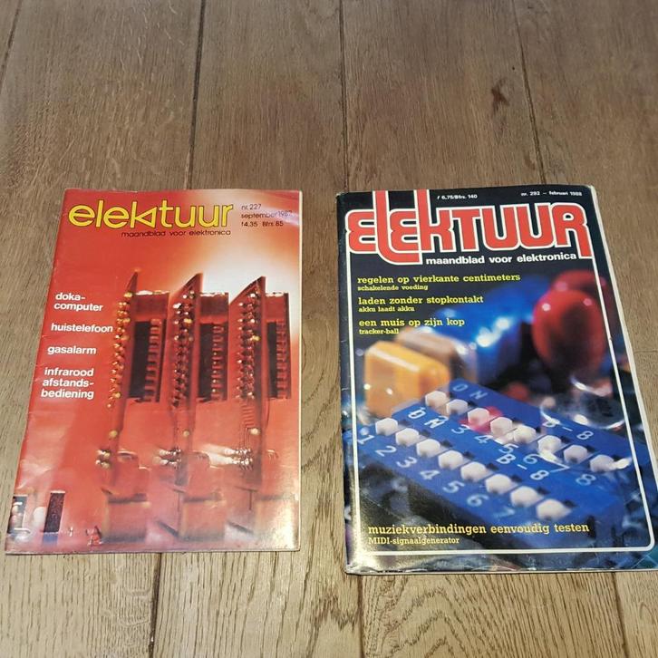 Elektuur tijdschriften  jaargang 1982 tot 1988 Vintage, Boeken, Tijdschriften en Kranten, Gelezen, Overige typen, Ophalen