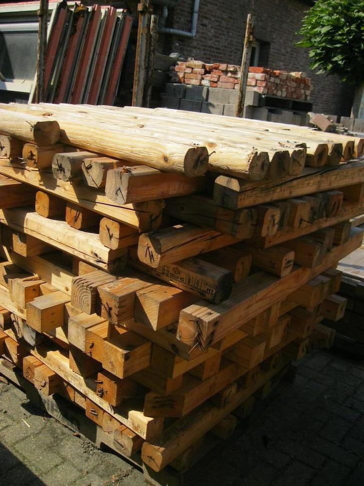 Pallet haardhout 1 kuub NU € 95,00, Tuin en Terras, Brandhout, Blokken, Overige houtsoorten, 3 tot 6 m³, Ophalen