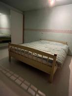 MOET WEG Tweepersoonsbed zonder matras, Huis en Inrichting, Slaapkamer | Bedden, Gebruikt, Overige maten, 210 cm, Bruin