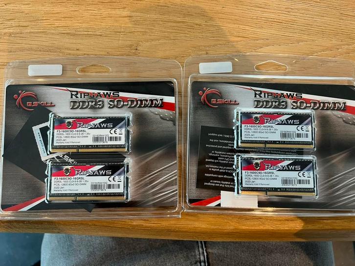 32gb ddr3 ram SO-DIMM, Informatique & Logiciels, Mémoire RAM, Comme neuf, Laptop, DDR3, Enlèvement ou Envoi