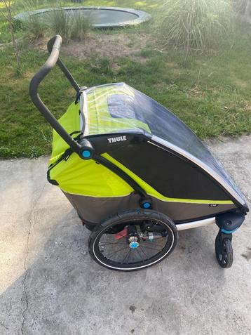 Thule Fietskar Chariot Cab, Fietsen en Brommers, Fietsaccessoires | Aanhangwagens en Karren, Ophalen, Opvouwbaar, Zo goed als nieuw