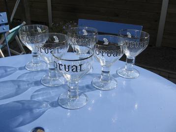 6 verres Orval, Enlèvement ou Envoi, Comme neuf, Verre ou Verres, Autres marques