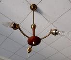 Vintage retro gouden kroonluchter, Huis en Inrichting, Lampen | Kroonluchters, Ophalen, Gebruikt