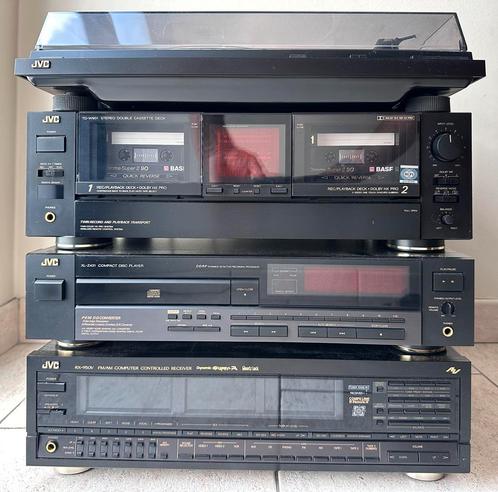 JVC vintage Hifi toren, Audio, Tv en Foto, Stereoketens, Zo goed als nieuw, Cassettedeck, Cd-speler, Dvd-speler, Tuner of Radio