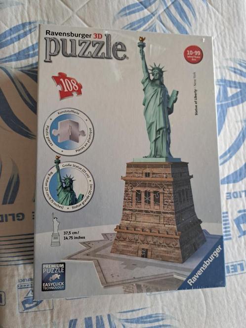 Statue de la liberté en puzzle 3D (Ravensburger), Collections, Statues & Figurines, Neuf, Autres types, Enlèvement ou Envoi