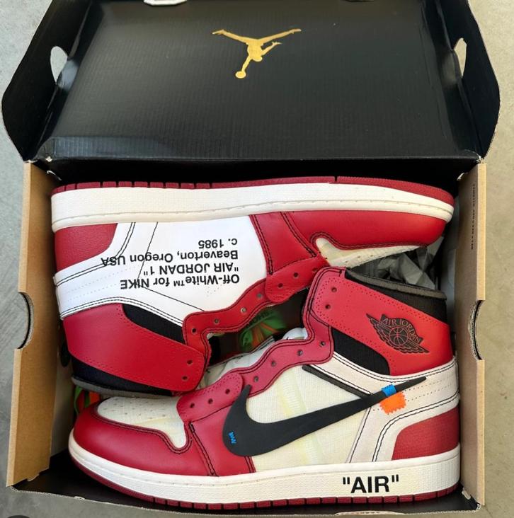 air jordan 1 retro high off-white chicago, Sport en Fitness, Basketbal, Nieuw, Schoenen, Ophalen