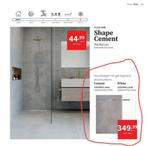 Keramisch douchetegel 90x135 (Impermo), Doe-het-zelf en Bouw, Tegels, Ophalen, 60 cm of meer, Nieuw, Minder dan 5 m²