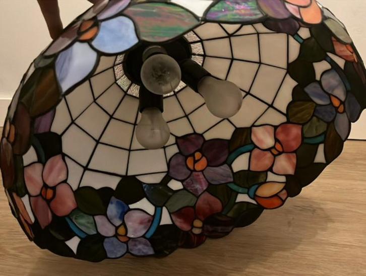 Tiffany hanglamp, Huis en Inrichting, Lampen | Hanglampen, Zo goed als nieuw, Glas, Ophalen