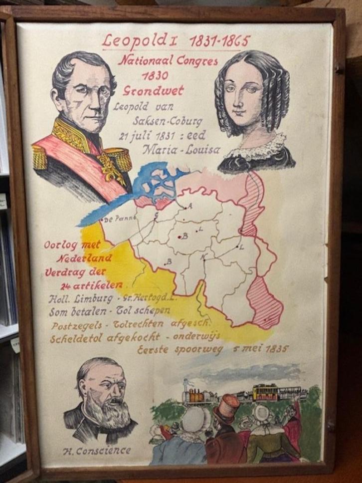 historische tekeningen van  van België, Antiek en Kunst, Curiosa en Brocante, Ophalen