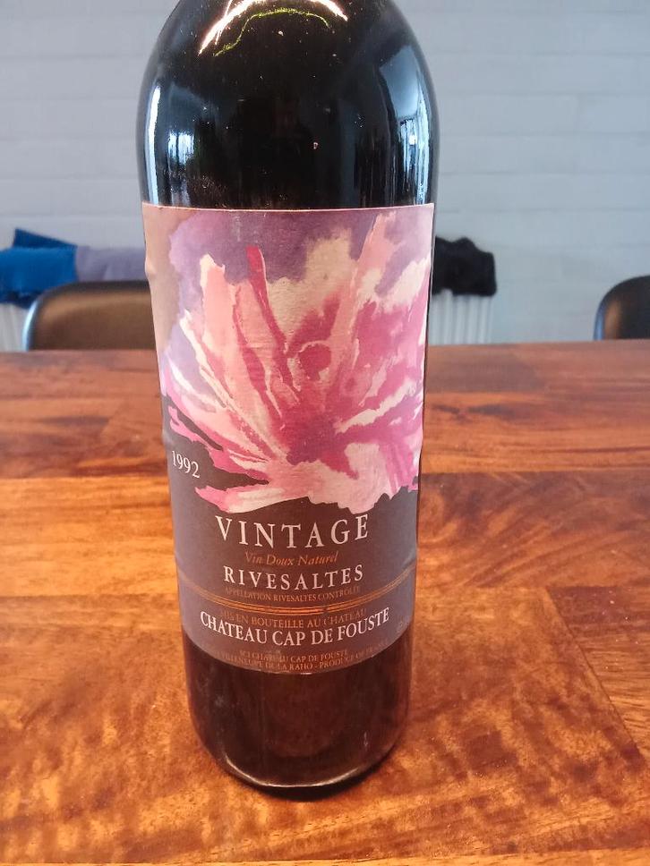 1992 Rivesaltes - Chateau Cap de Fouste, Collections, Vins, Neuf, Vin rouge, France, Pleine, Enlèvement ou Envoi