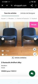 Fauteuils ALKY artiflor vintage design, Ophalen, Zo goed als nieuw, Eén