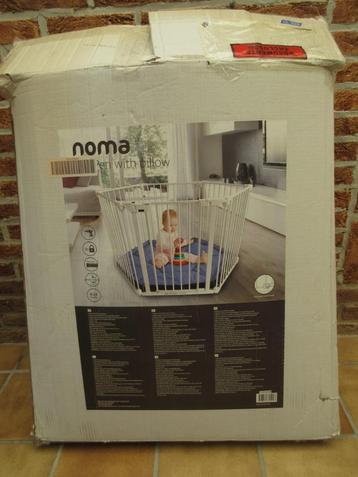 Noma veiligheidshek & box - 6 panelen - wit