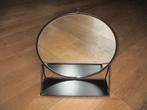 Ronde hangspiegels 33 cm met schapje  metaal frame , Enlèvement ou Envoi, Moins de 100 cm, Rond, Comme neuf