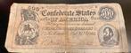 500 dollar geconfedereerde staten, Ophalen of Verzenden, Noord-Amerika, Los biljet