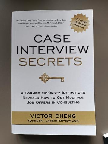 Case interview secrets victor cheng beschikbaar voor biedingen