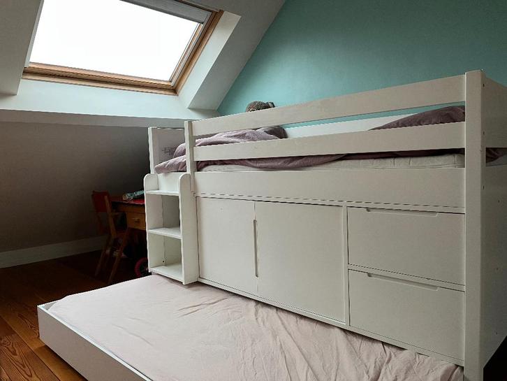 Hoogslaper Maison du Monde, Huis en Inrichting, Slaapkamer | Stapelbedden en Hoogslapers, Zo goed als nieuw, Halfhoogslaper, 90 cm