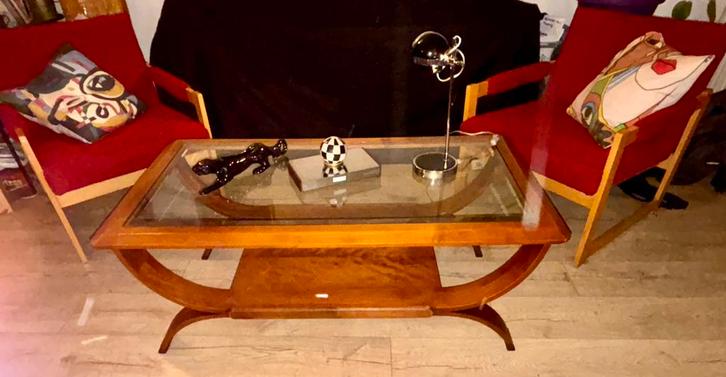 VENDUE Magnifique Table de salon Moderniste style Art-deco, Maison & Meubles, Tables | Tables de salon, Utilisé, Moins de 50 cm