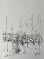 Pentekening van Jos Van Den Abeele (1912-1991), Antiek en Kunst, Kunst | Schilderijen | Klassiek, Ophalen of Verzenden